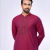 Red Premium Cotton Panjabi