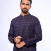 Semi Fitted Jacquard Cotton Panjabi