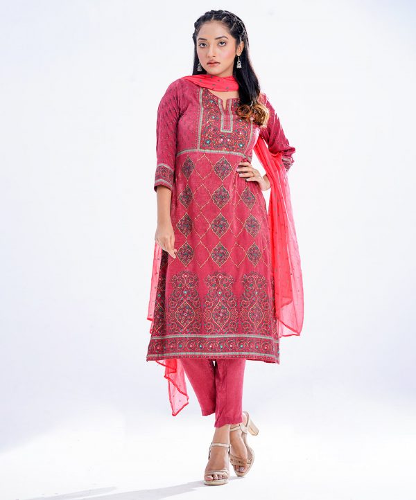 Pink Georgette Salwar Kameez