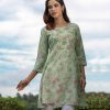 Green Viscose A-line Tunic