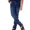 Regular-fit jeans in cotton denim fabric. Five pockets with button fastening at the front & zipper fly.