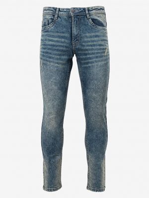 Men's jeans in cotton spandex denim fabric. Five pockets, button fastening on the front and zipper fly.