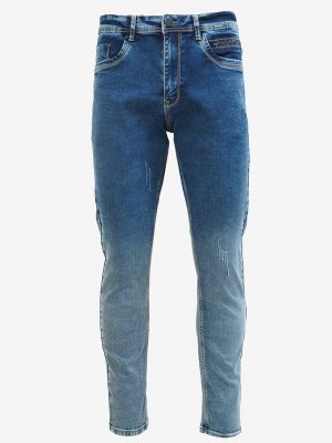 Men's jeans in cotton spandex denim fabric. Five pockets, button fastening on the front and zipper fly.